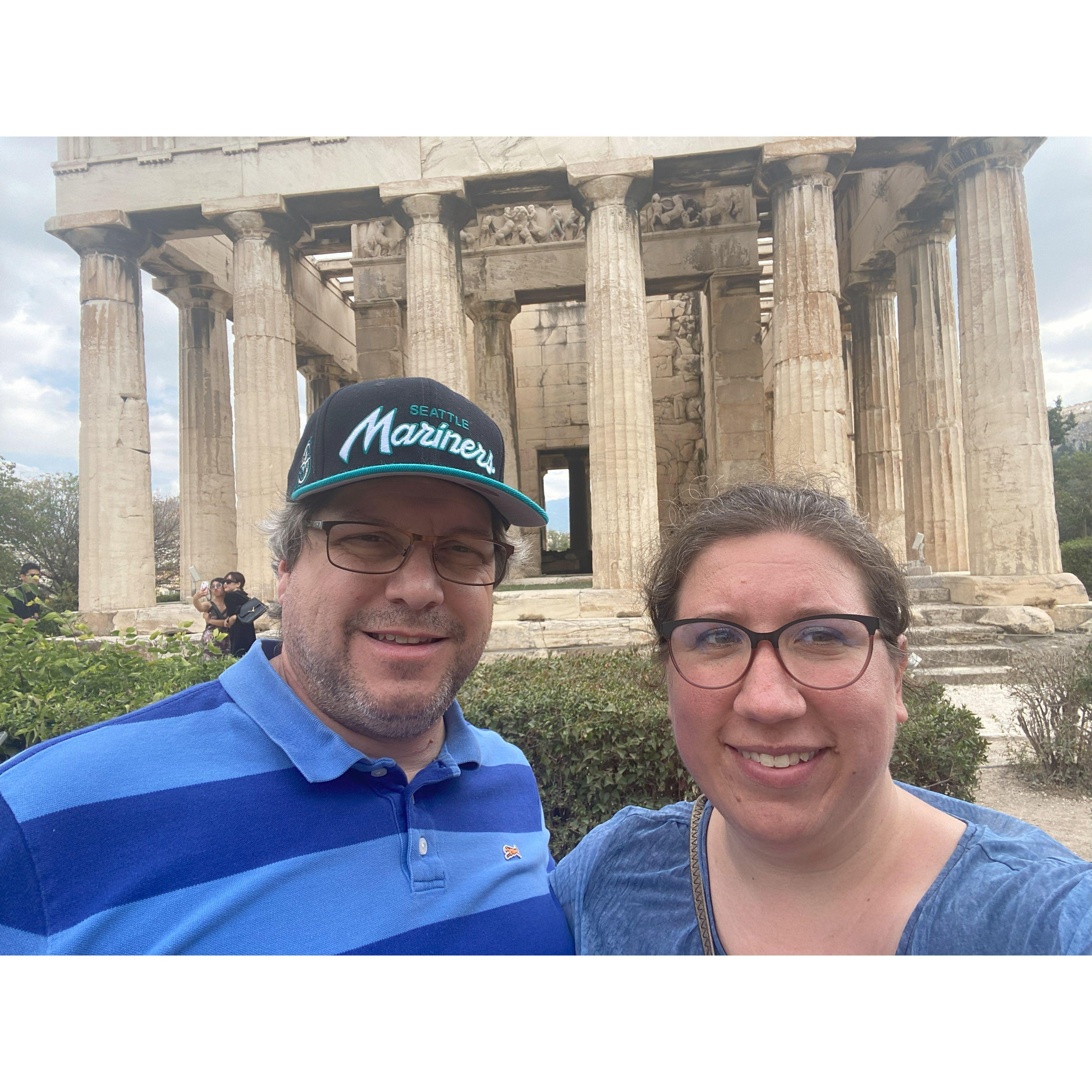 The Temple of Hephaestus in Athens - the Greek god of fire, metalworking, crafts, and blacksmiths