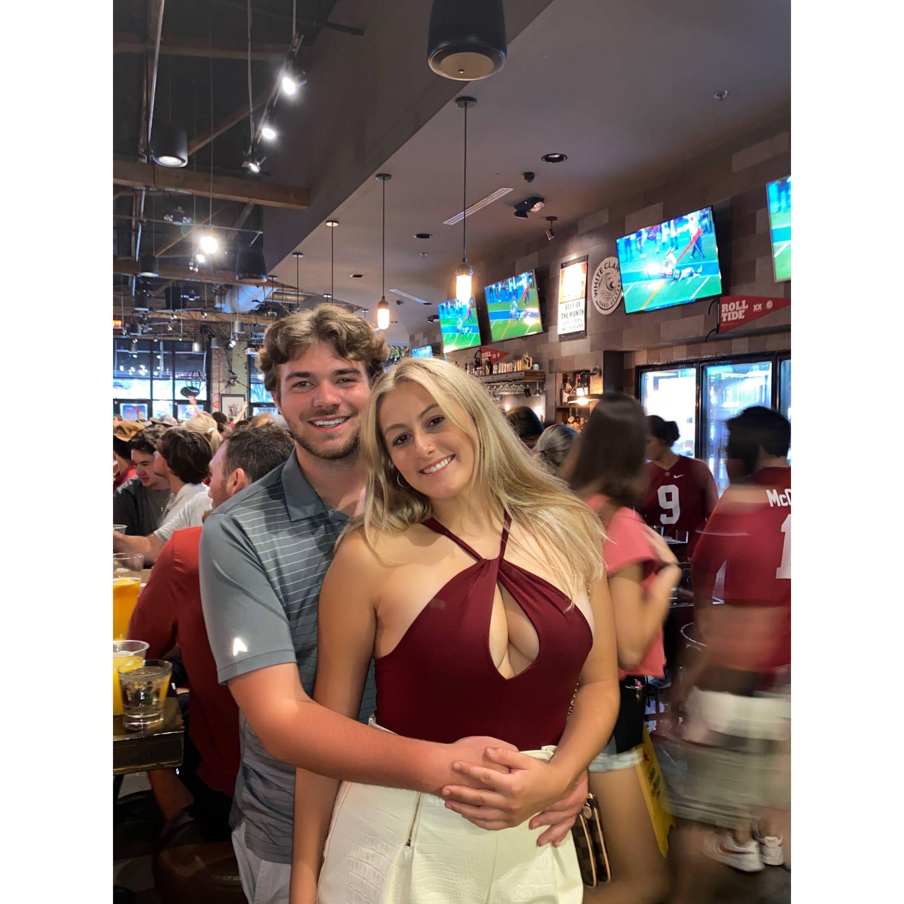 One of the last pictures taken before we got engaged in October