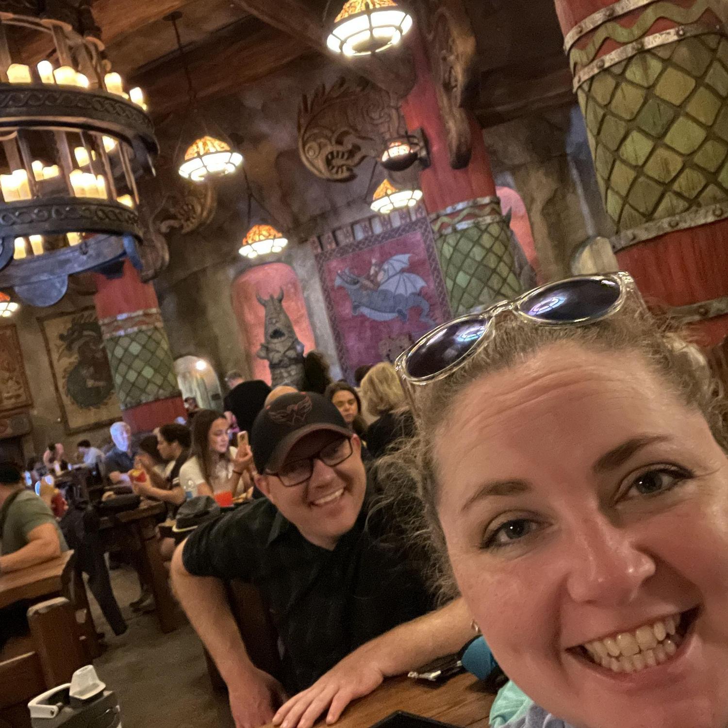 At the Mead Hall in the Isle of Berk (Universal Epic Universe)