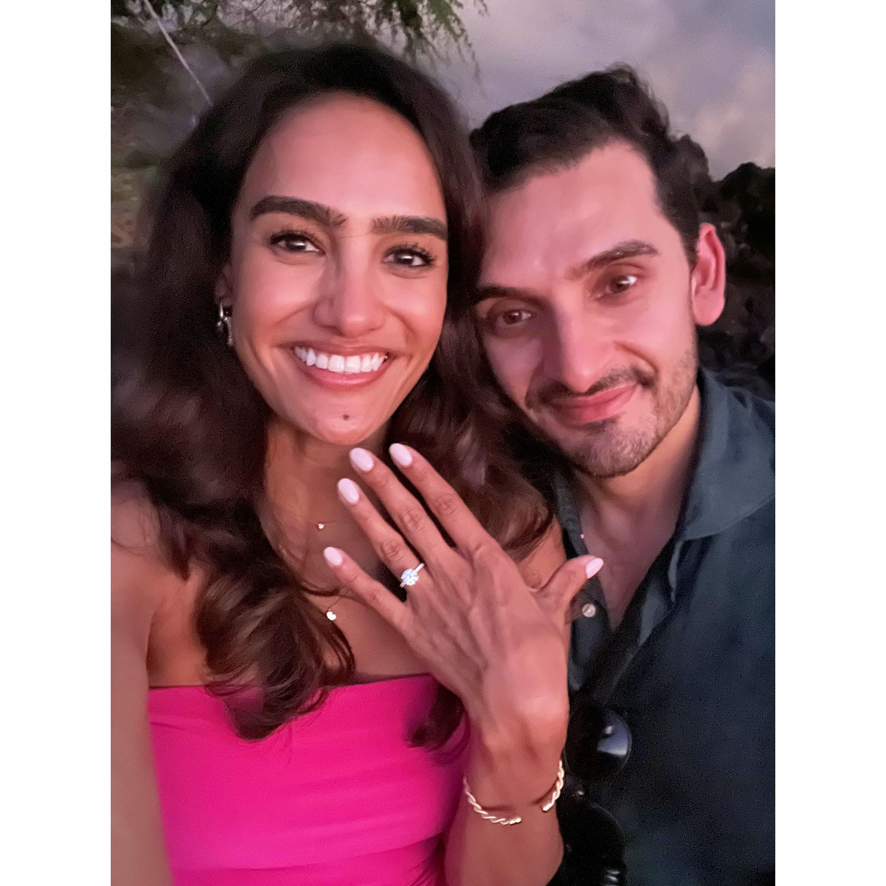 Right after getting engaged!!