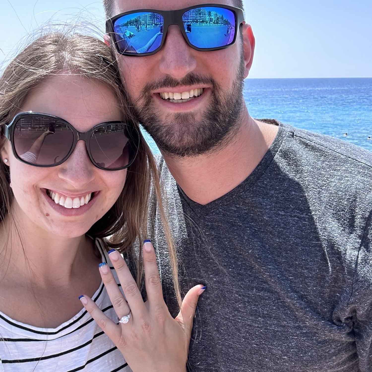 He proposed on July 22, 2024 on the French Riviera in Nice, France!