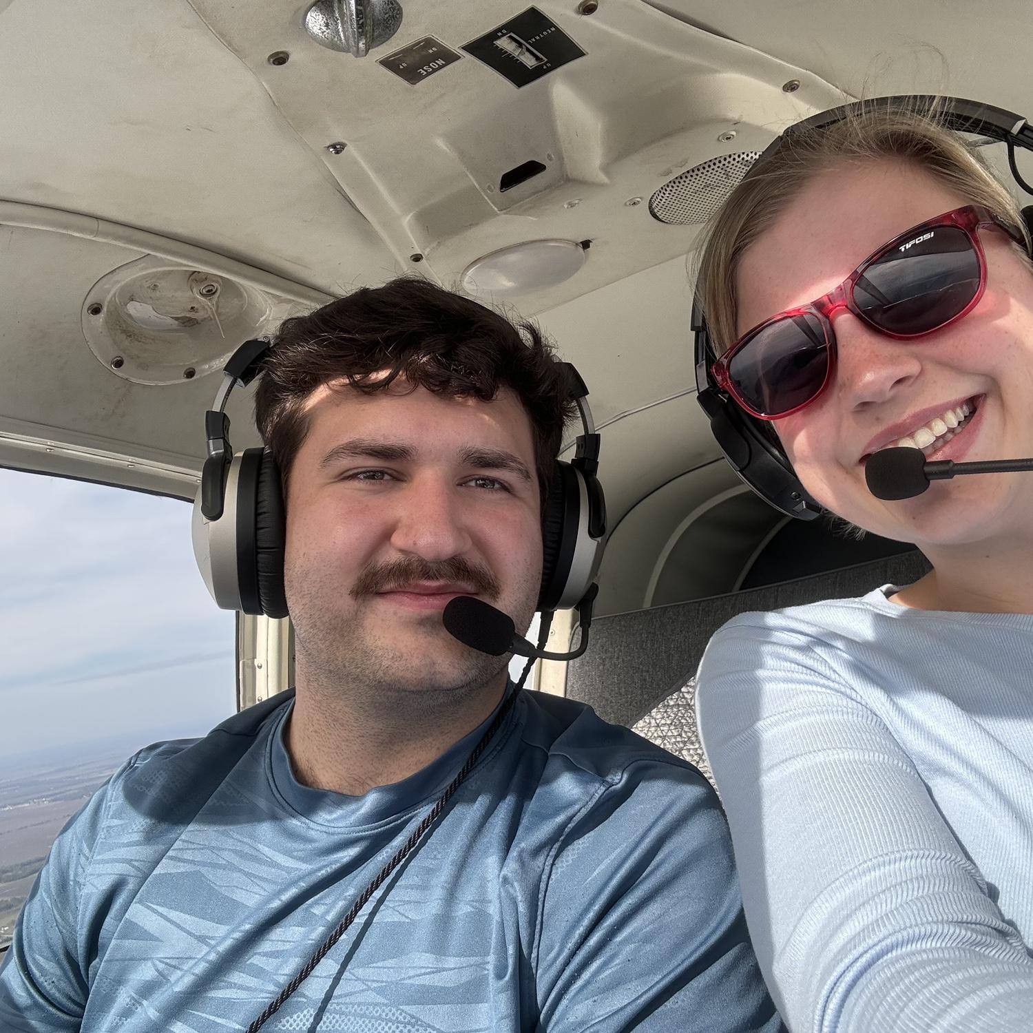 Our first flight together!