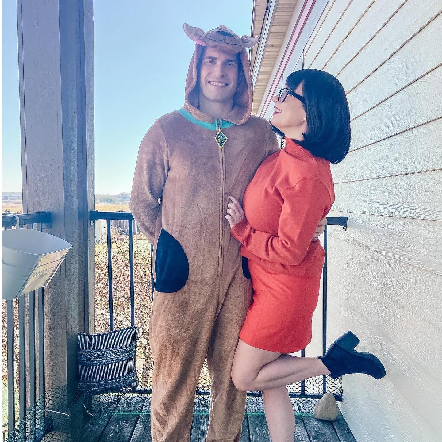 Poor Dave, stuck doing matching Halloween costumes forever!
