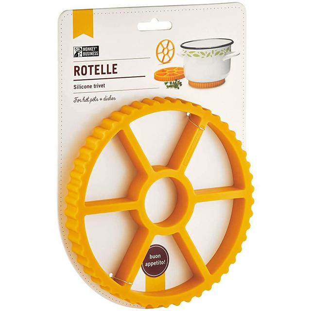 Fun Rotelle-Shaped Silicone Trivet / Hot Pads for Kitchen from a Series of Pasta-Inspired Kitchen Gadgets | Cool Hot Pads to Protect The Countertop | Original Kitchen Accessories | by Monkey Business