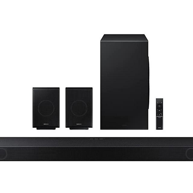 SAMSUNG HW-Q990B/ZA 11.1.4ch Soundbar w/Wireless Dolby Atmos/DTS:X, Rear Speakers, Q Symphony, SpaceFit Sound+, Airplay 2, Adaptive Sound, Game Pro Mode, 2022