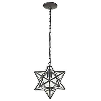 Glass Star Lights - 18 Inch Moravian Star Light (Clear)