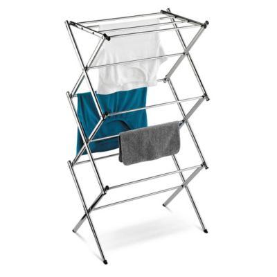 Honey-Can-Do® Slim Commercial Drying Rack in Chrome