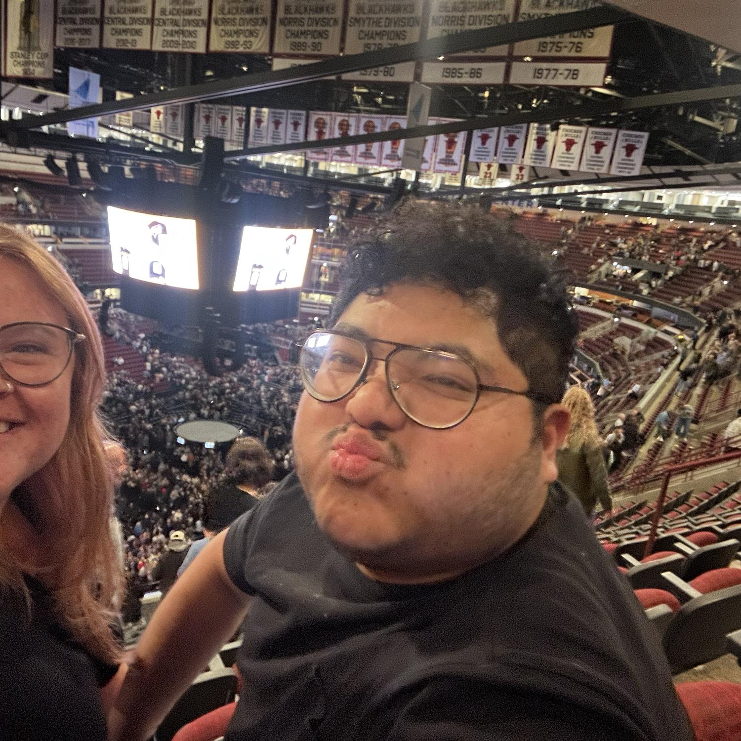 At the United Center seeing Nate Bargarze