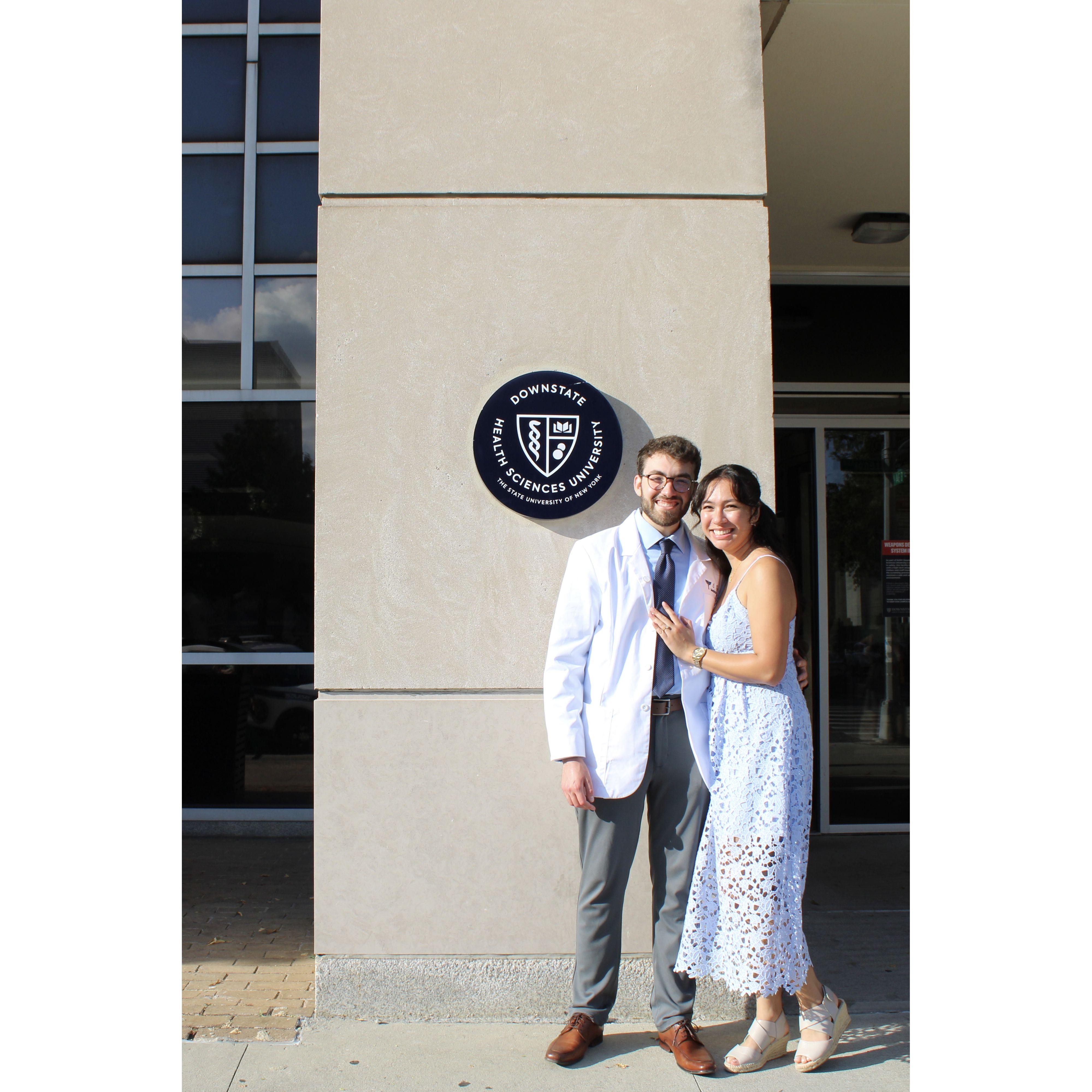 Chris' white coat ceremony!