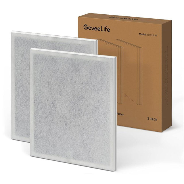 GoveeLife Air Purifier Replacement Filter for H7123101, 4 Layers of Defense, 2 Pack