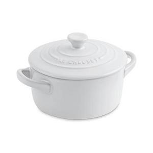 Le Creuset Stoneware Mini Round Cocotte, White