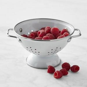Enamel Colander, 1-Qt.,White