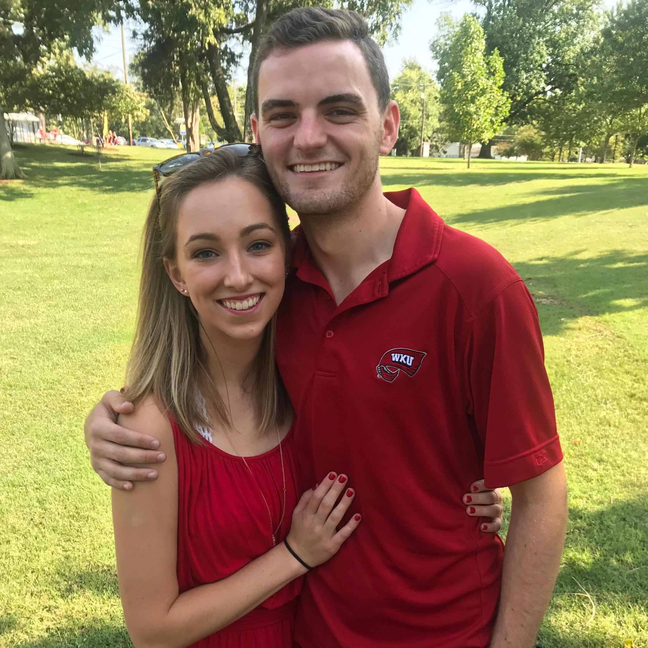 September 2017 // Western Kentucky University // We loved to wear red for game days on the hill!