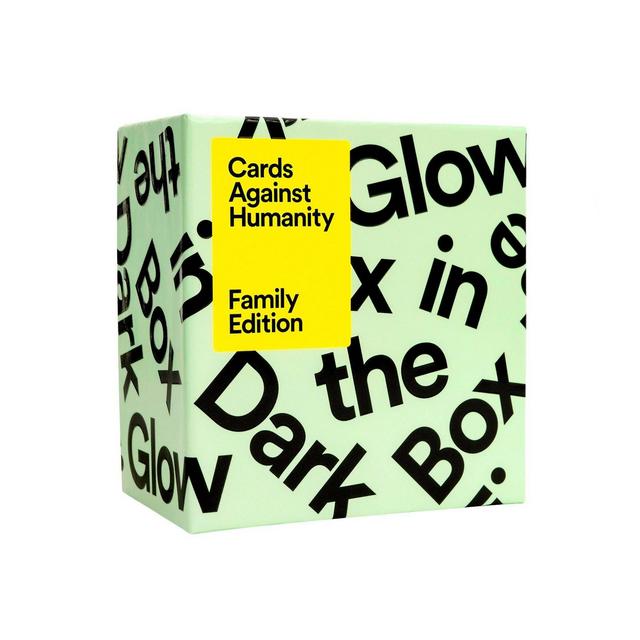 Cards Against Humanity Game Family Edition Glow in the Dark Box