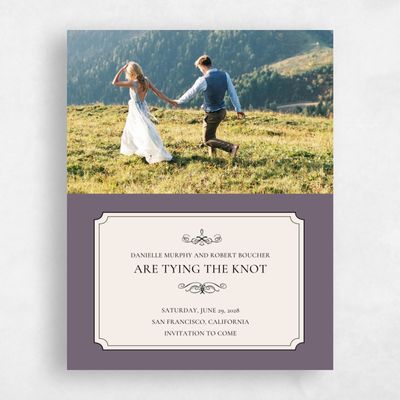 Purple Wedding Save the Date - Malta Photo