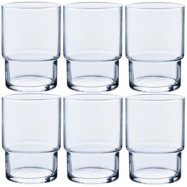 Toyo Sasaki Glass 【Dishwasher Compatible】 Stackable Tumbler 250ml6pc Set
