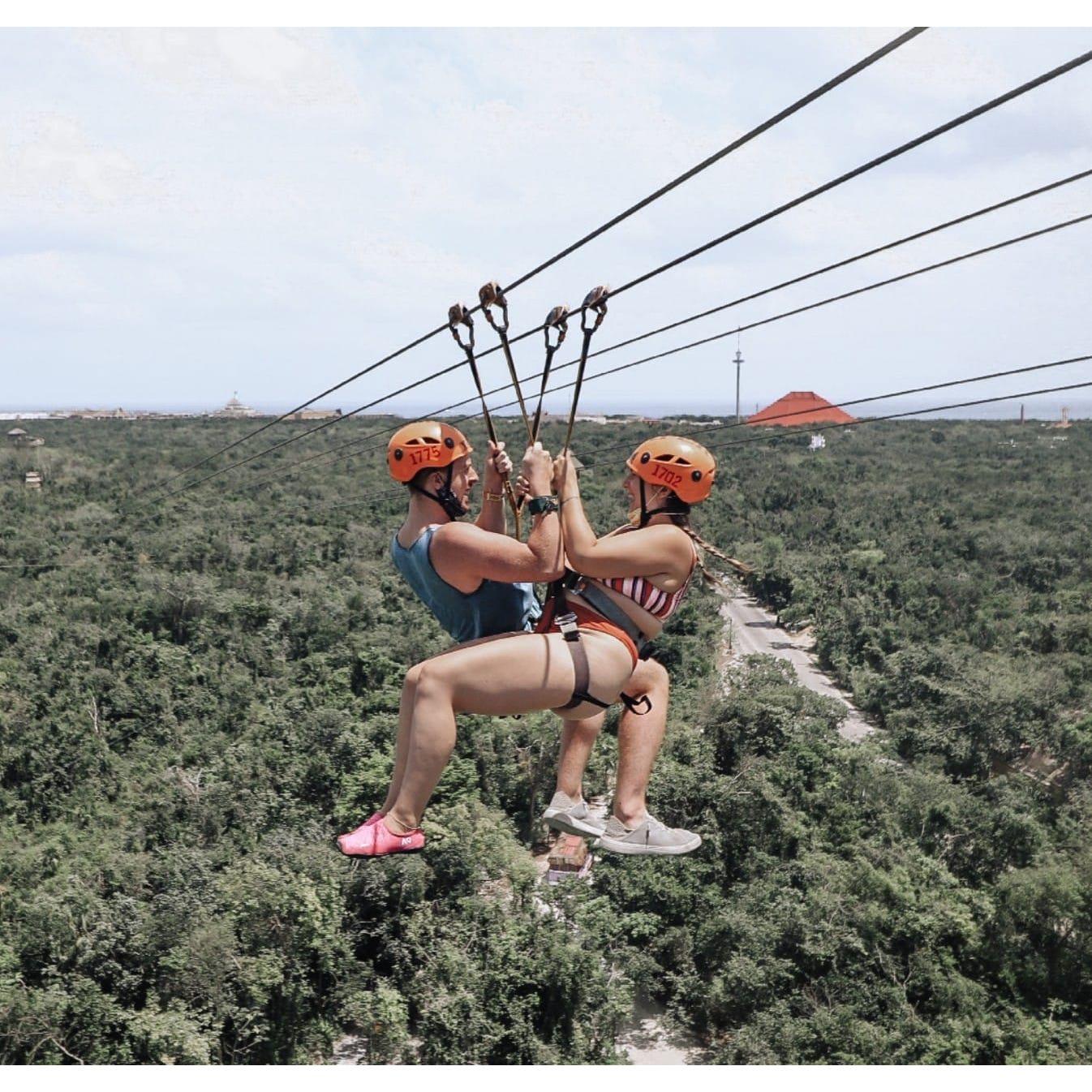 Ziplining in Mexico for Davids Birthday!