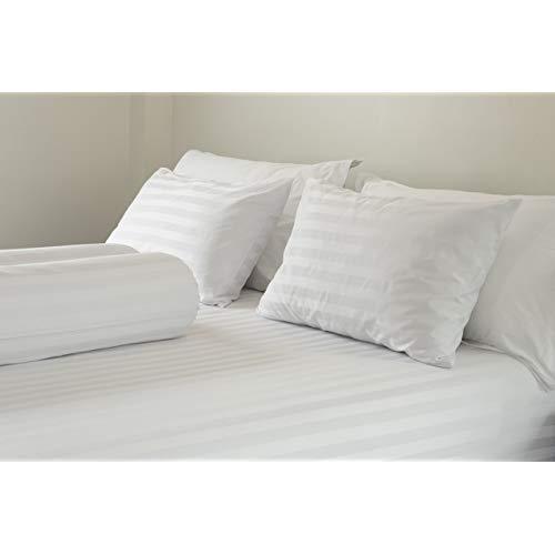 East Coast Bedding Set of Two Luxury Goose Feather & Down Filled Pillows for Sleeping – Real Soft Geese Feather Bed Pillow Set w/Cotton Shell (King Size)