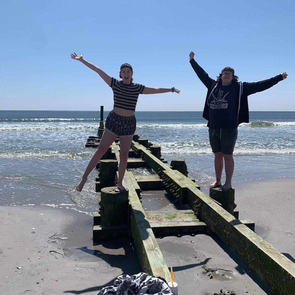This photo was taken on the banks of Atlantic City, New Jersey on one of our favorite trips together