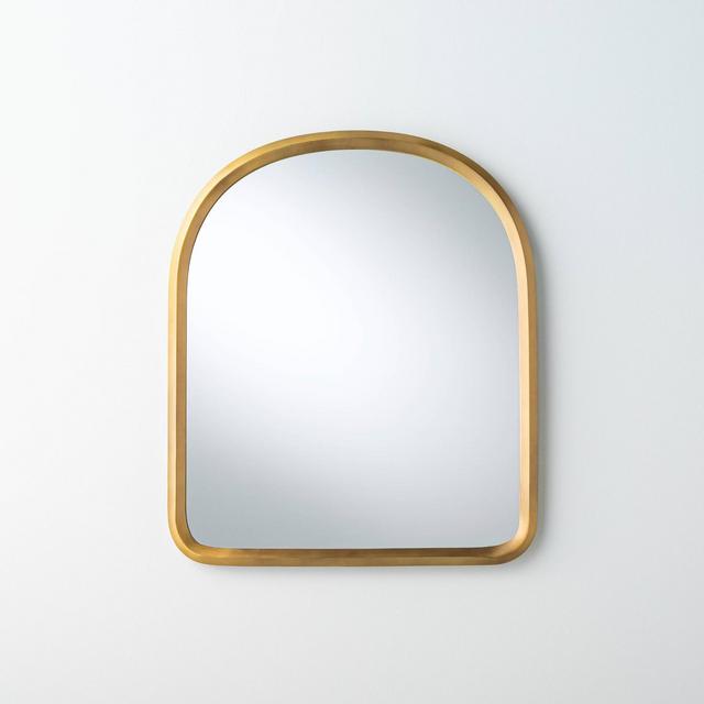 Arched Metal Frame Mirror Brass Finish - Hearth & Hand™ with Magnolia