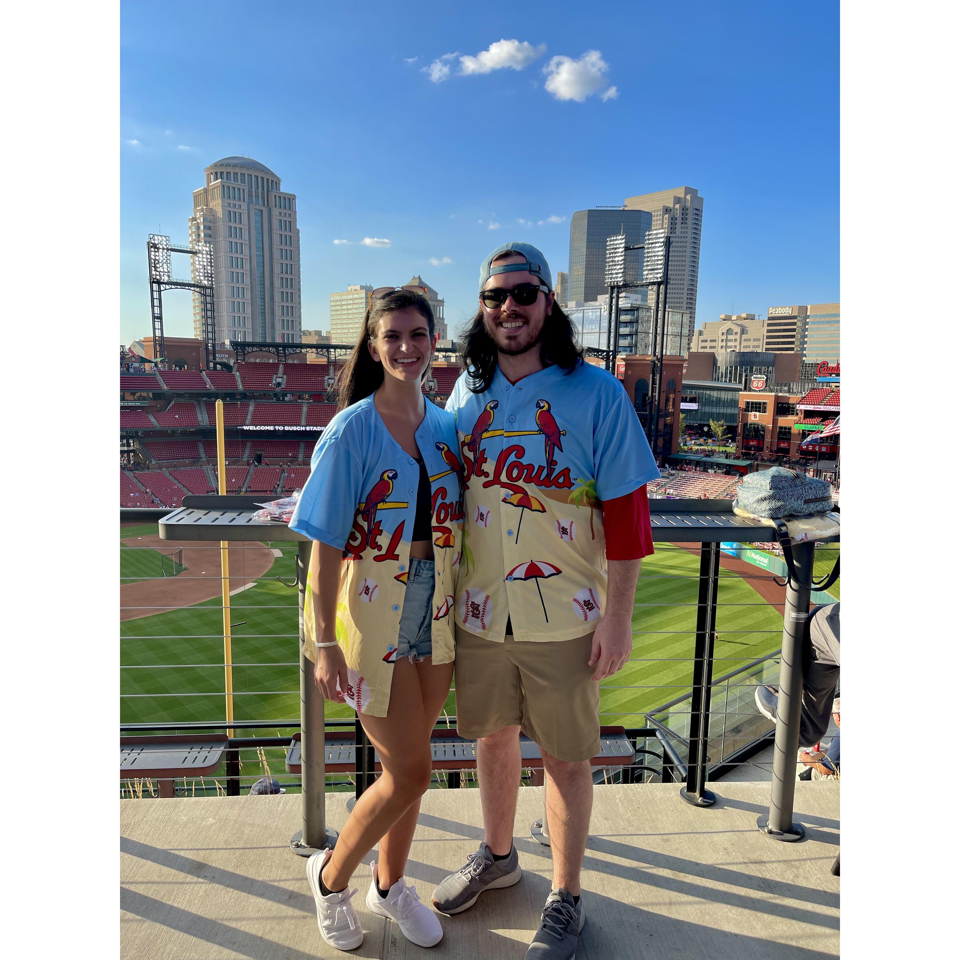 Our first cardinals game together