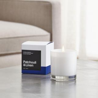 Patchouli and Linen Scented Candle