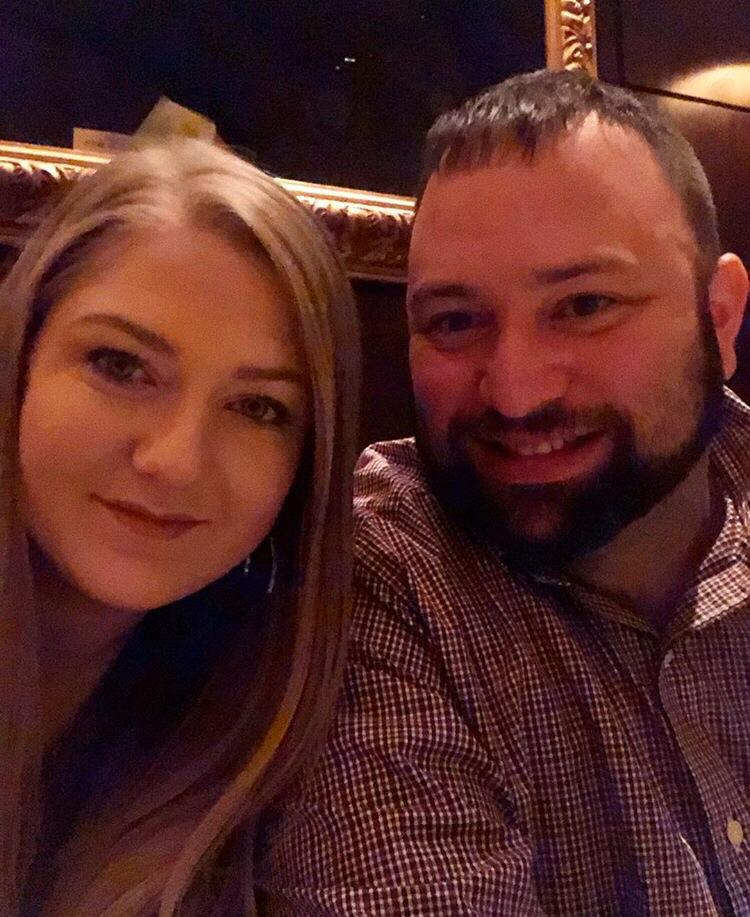 Celebrating straight A's over steak.
