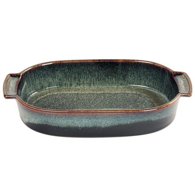 LIUYWYHCF Ceramic Oval Casserole Baking Dish, 1 Quarts Baking Dish for Oven, Lasagna Pans, Oven Safe Durable Bakeware for Kitchen Home Decor, Banquet and Dinner, 1 pieces 10 x 6 Inch