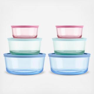 Simply Store® Tinted 12-Piece Round Storage Container Set