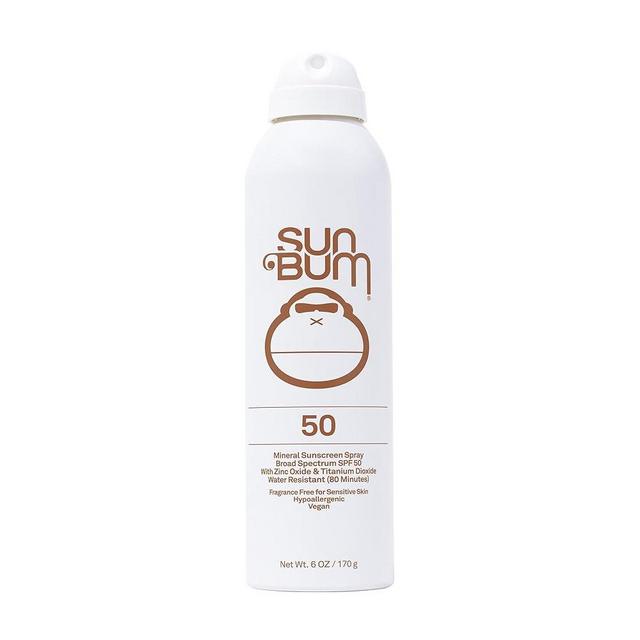 Sun Bum Mineral SPF 50 Sunscreen Body Spray - Water-Resistant Broad Spectrum Moisturizing Sunscreen with Vitamin E - Hawaii 104 Act Compliant (Made without Octinoxate & Oxybenzone) - 6 oz
