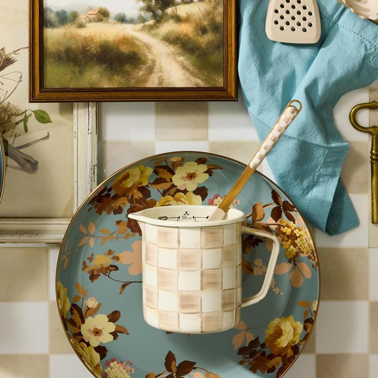 MacKenzie-Childs, Wild Rose Slate Abundant Bowl | Zola