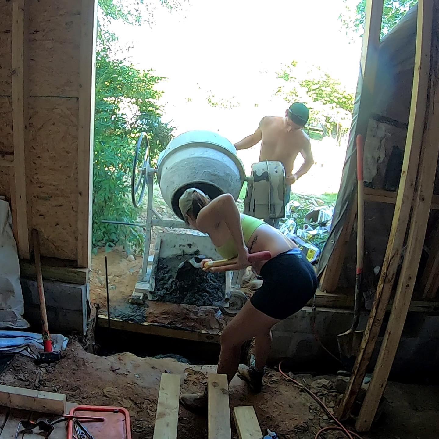 Pouring a new foundation