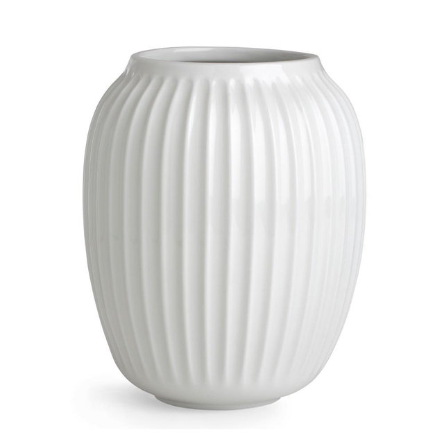 Hammershoi Vase, White, 8.3 " x 6.7"