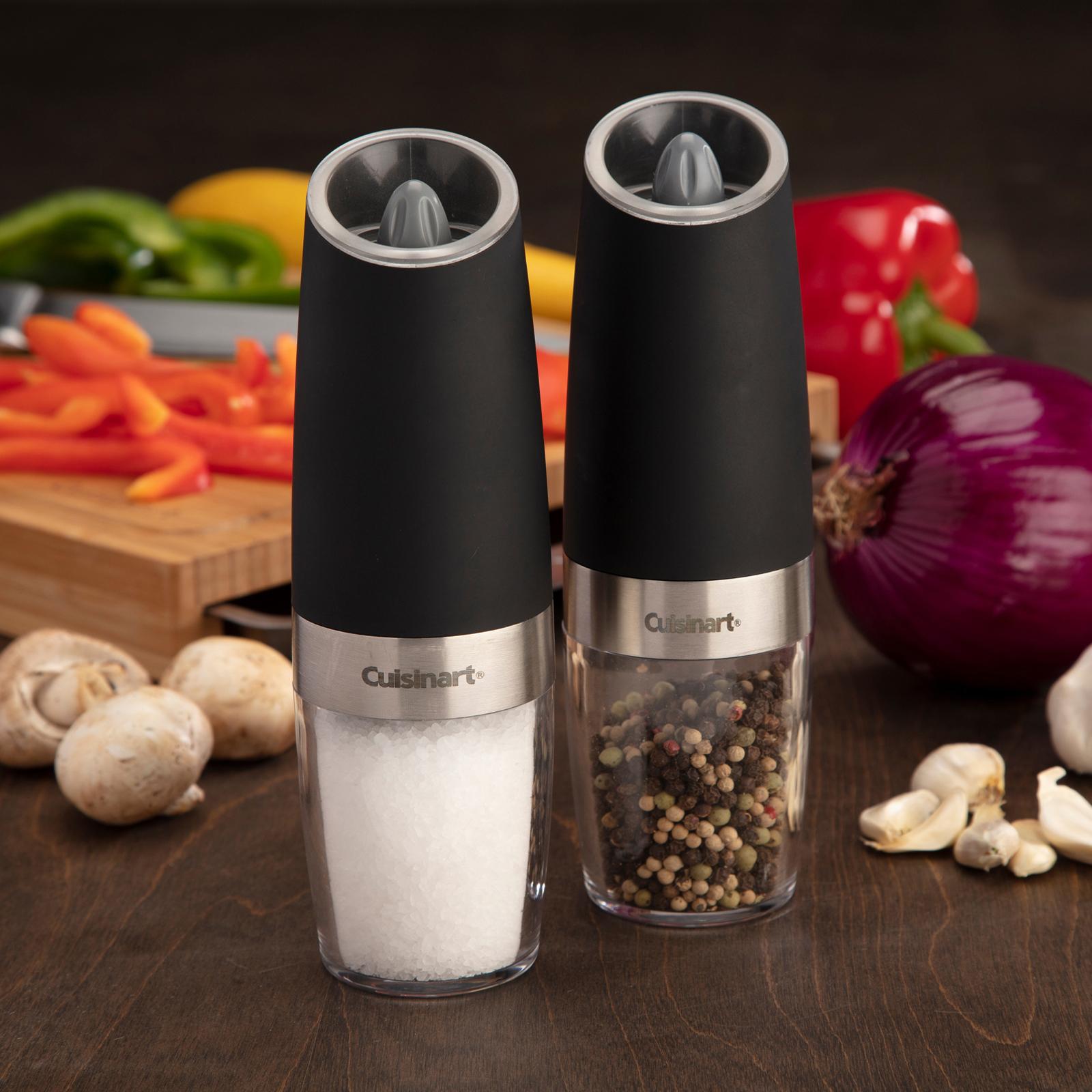 Plastic Salt Shaker and Pepper Grinder Mill Value Set - Great for