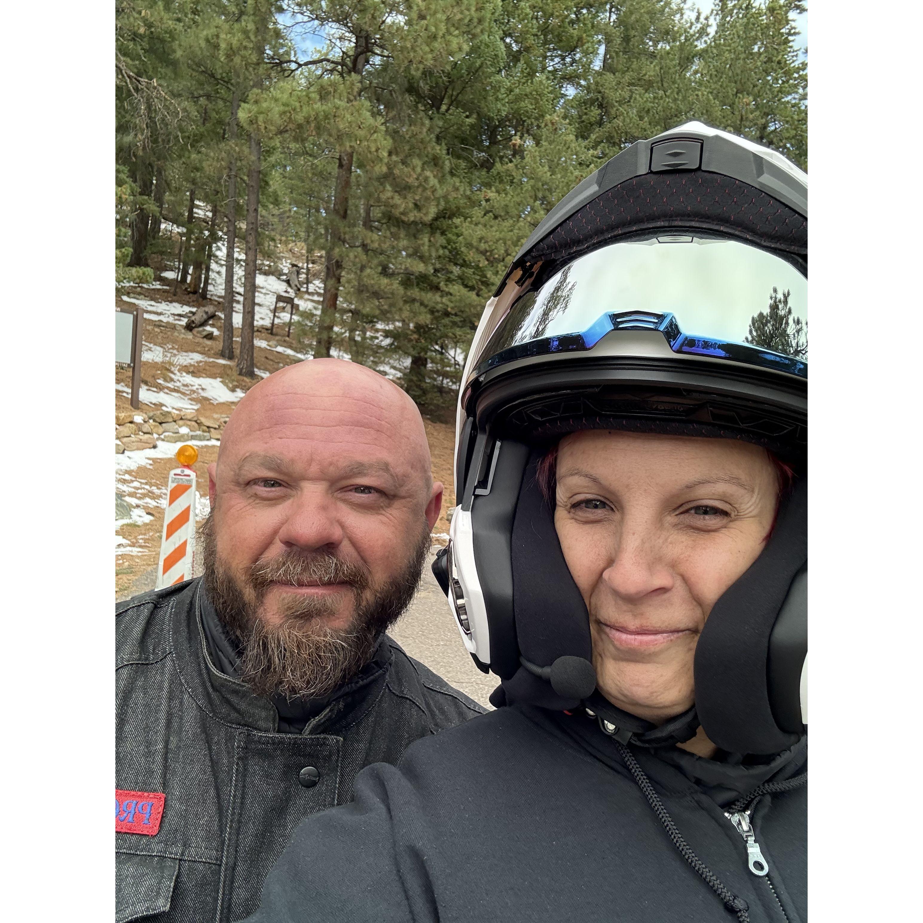 Our first ride together up Graham Mountain