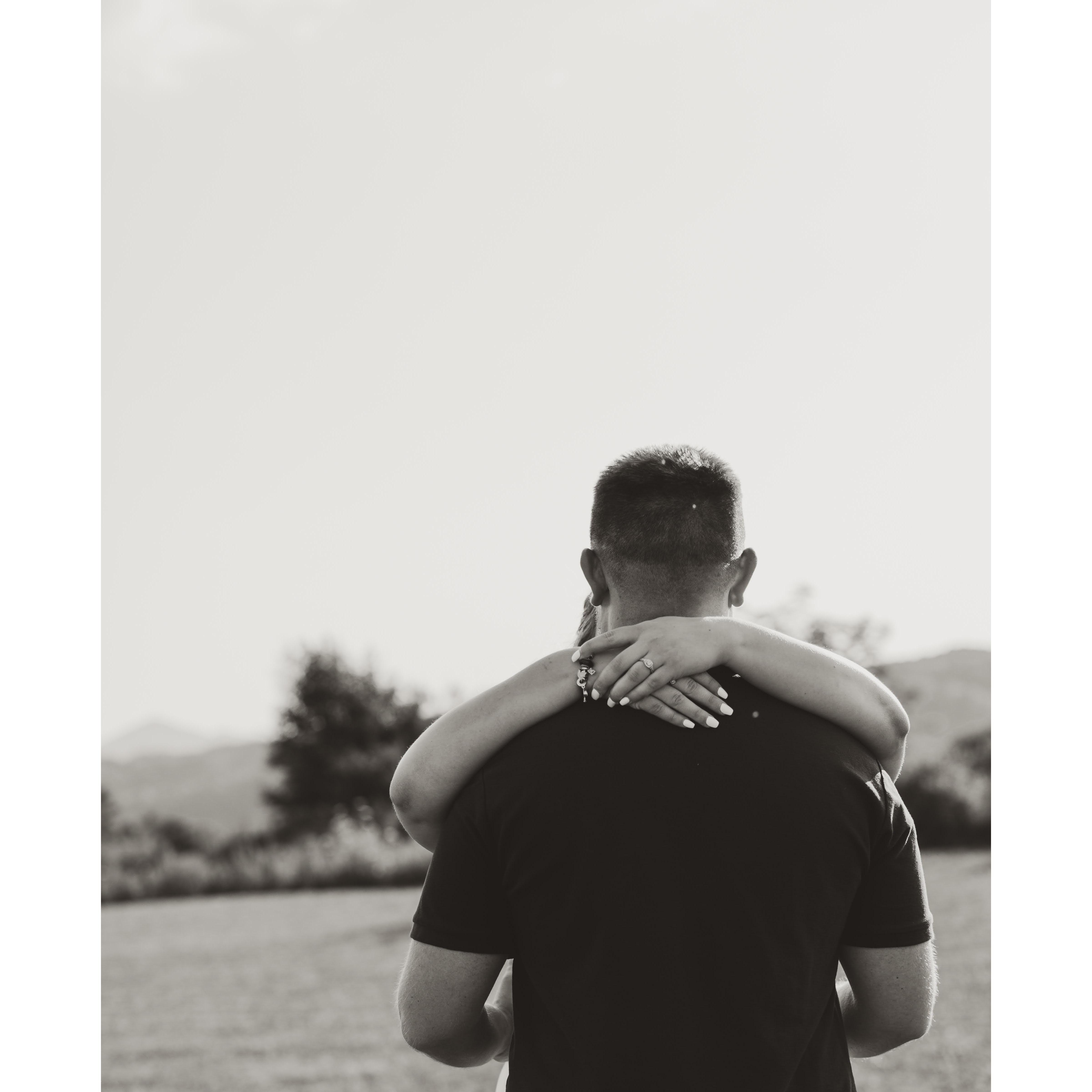 One of our favorite pictures from our engagement photo shoot!