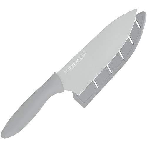 Kai Pure Komachi 2, 6 Inch Chef's Knife With Sheath, Light Grey, AB5077