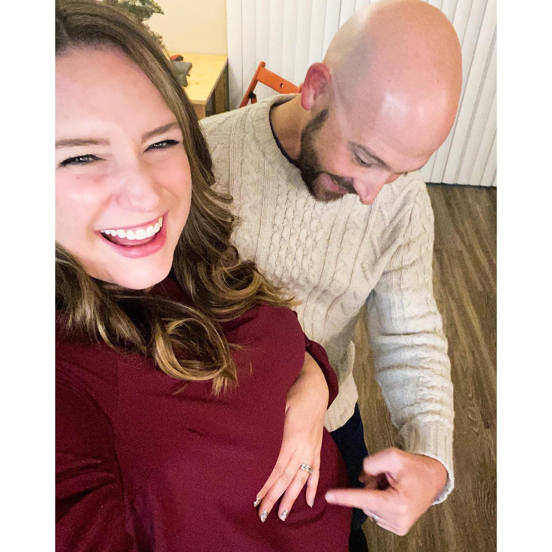 There's a baby in there!