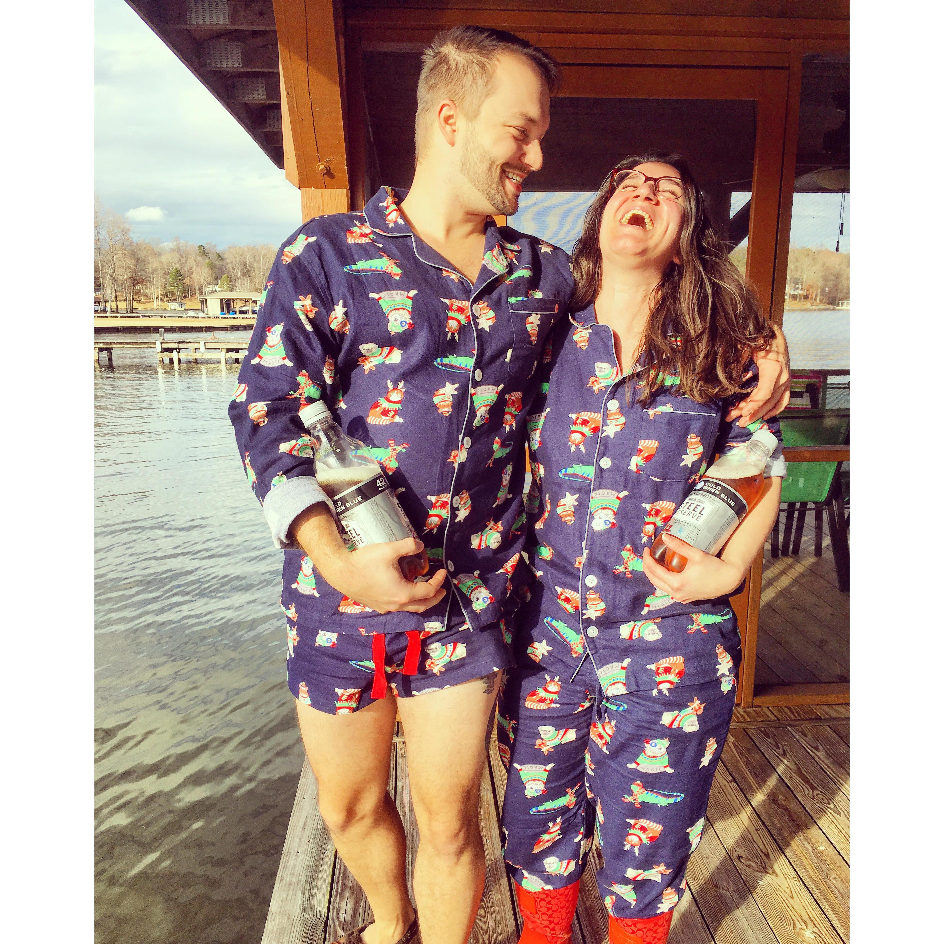 Being silly and enjoying life