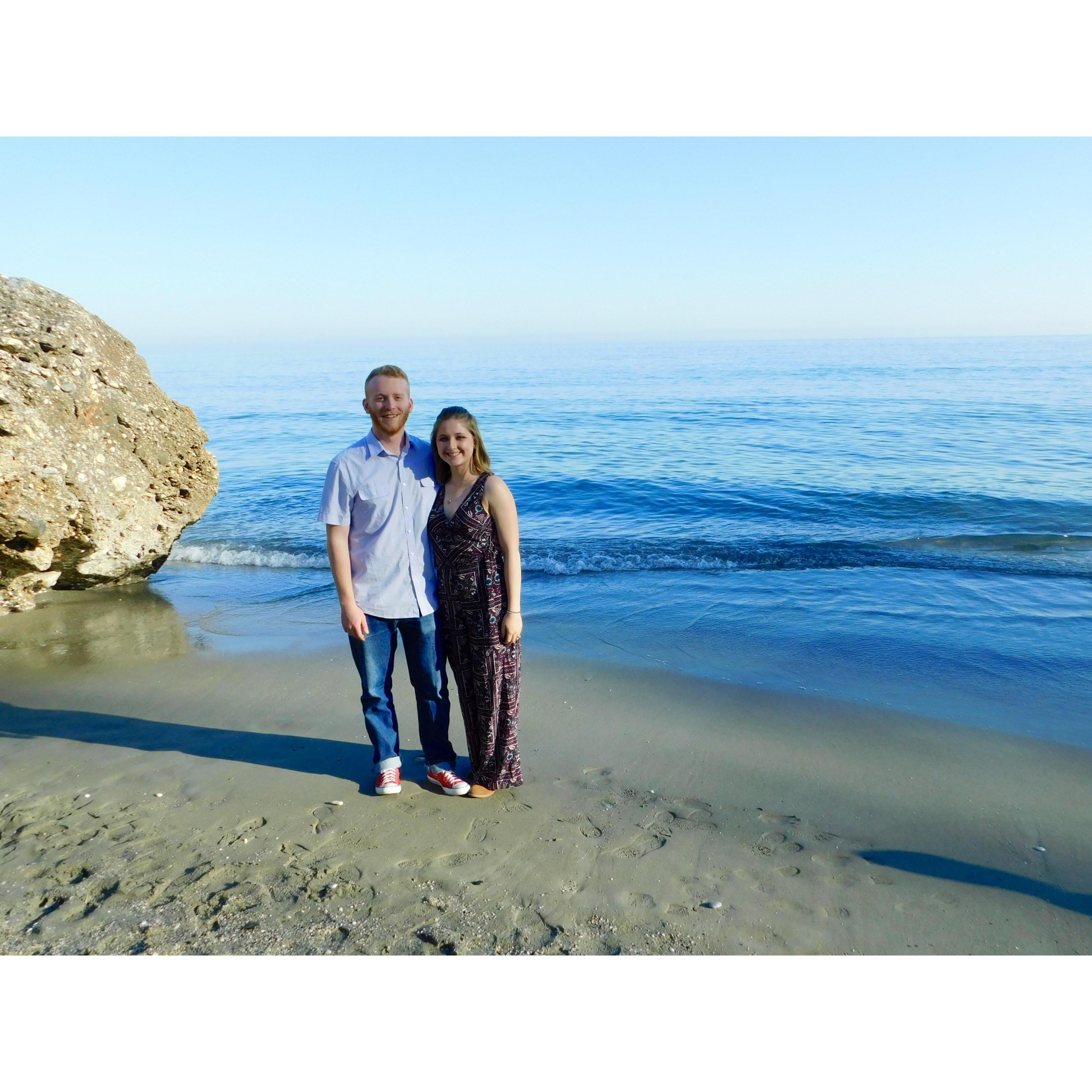 Kaitey and Wayne in Spain.