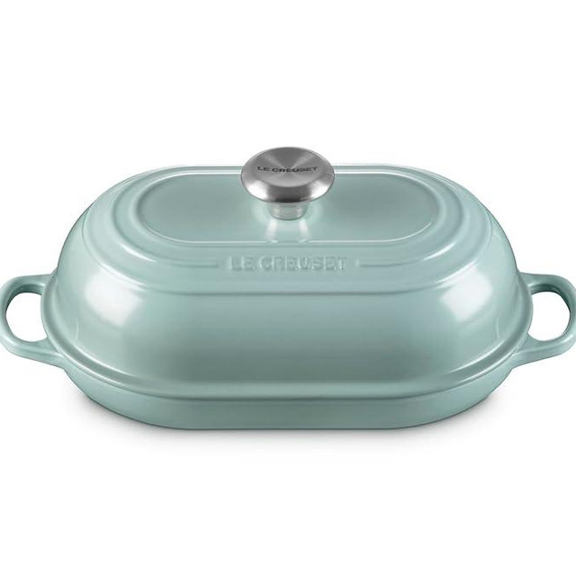 Le Creuset Enameled Cast Iron Signature Oval Bread Oven, 11.5 inch, Sea Salt