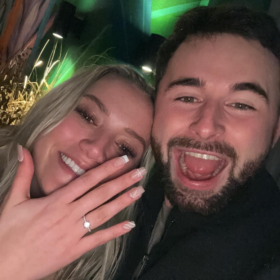 Moments after Owen proposed💍