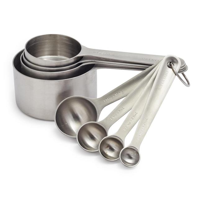 Sur La Table Stainless Steel Measuring Cups & Spoons, Set of 8