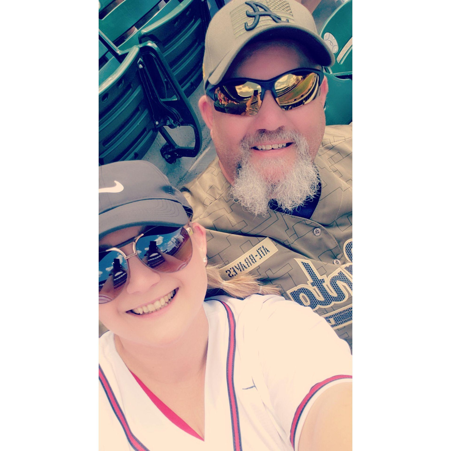 At another Braves Game! Chop On!