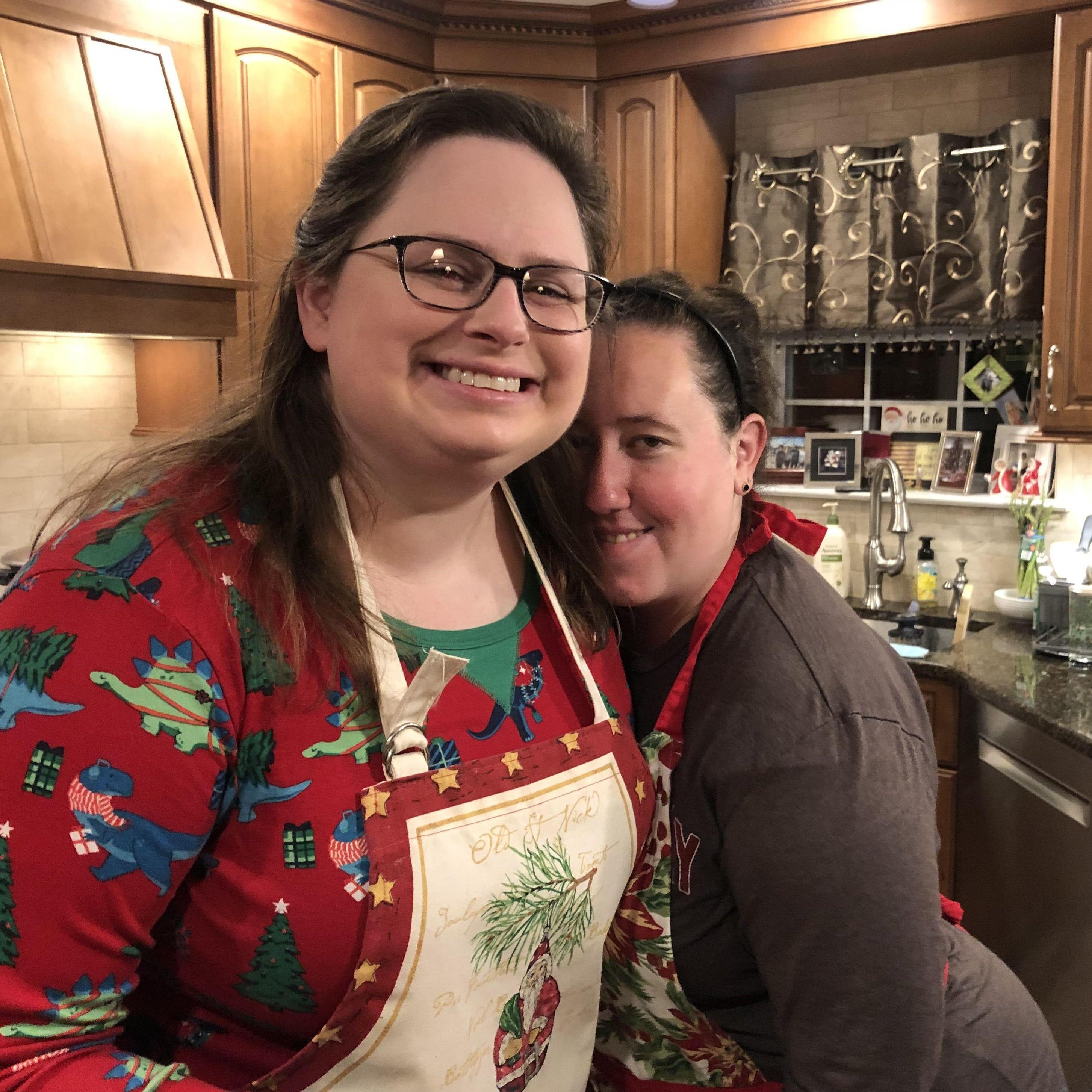 Ashley and Liz Christmas 2021.
