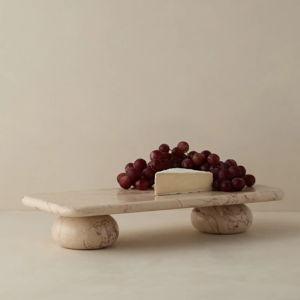 Lusine Rectangular Marble Serving Stand