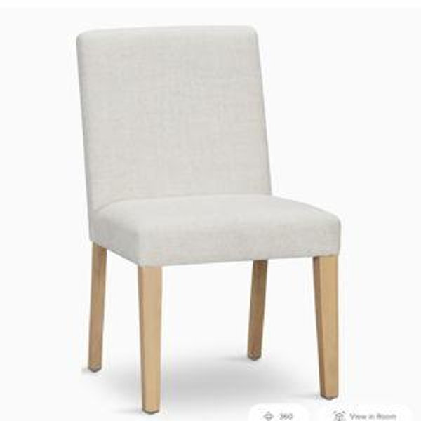 Upholstered dining chairs x2