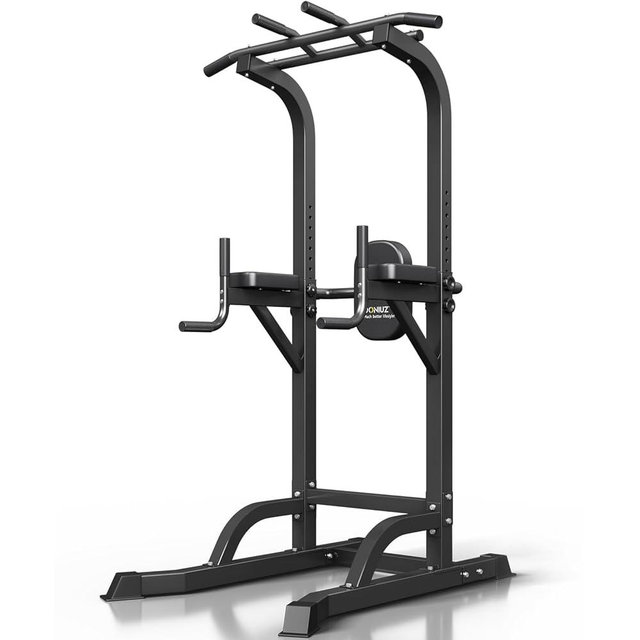 DONIUZ Power Tower Pull Up Bar and Dip Station, Multi-Function Home Gym, Strength Training Fitness Equipment, Height Adjustable