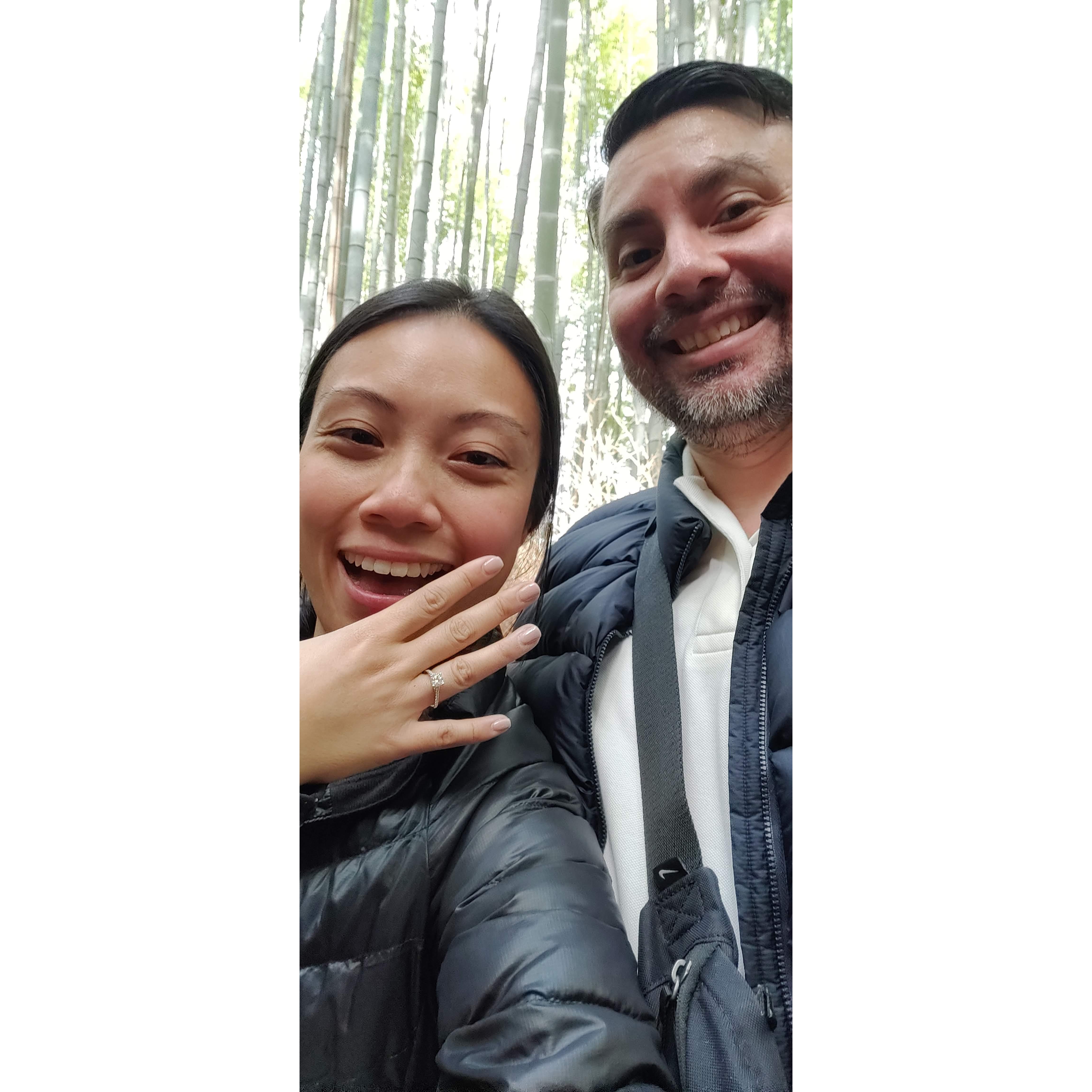 Engaged in Kyoto!