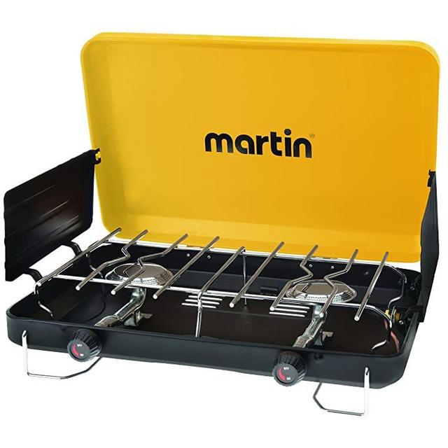 MARTIN 2 Burner Propane Stove Grill Gas 20000 Btu Outdoor Portable Burner CSA Certified